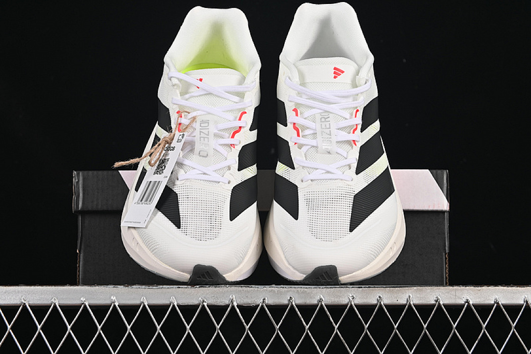 On Running [JS4932]-[ADIZERO BOSTON 13 WHITE/BLACK/ORANGE]-[WOMAN:36-39]-[MAN:40-46] - Image 13