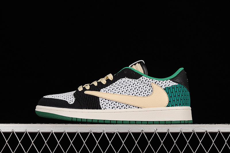 Jordan TRAVIS SCOTT X AIR Jordan 1 LOW REVERSE MOCHA GREEN/BEIGE/BLACK · DM7866-316, photo 1