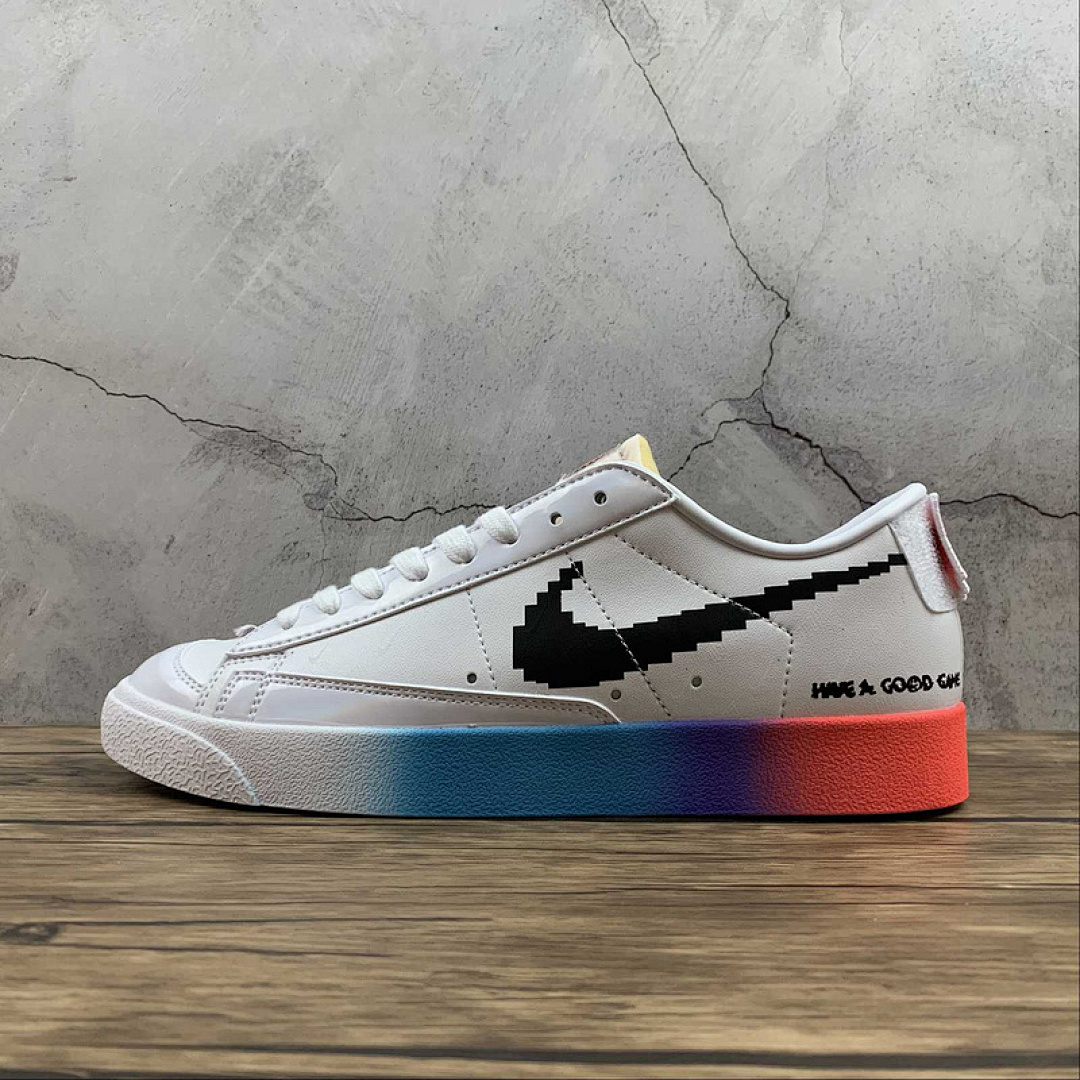 Unbranded [DA6364-101]-[BLAZER LOW 77 VINTAGE WHITE/BLACK/MULTI-COLOR]-[WOMAN:36-39]-[MAN:40-44], photo 1