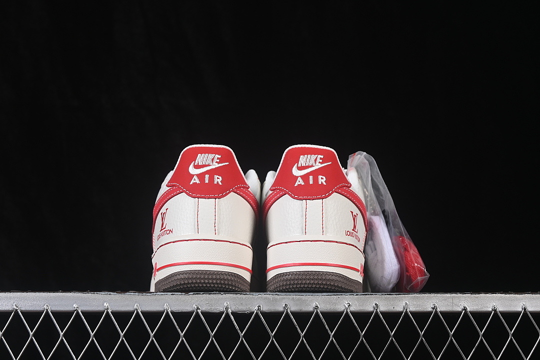 Nike [NH0601-549]-[AIR FORCE 1 07 LOW CASUAL SNEAKERS WHITE/RED/WHITE]-[WOMAN:36-39]-[MAN:40-45] - Image 14
