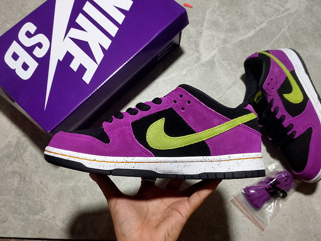 Unbranded [BQ6817-501]-[SB DUNK LOW RED PLUM/BLACK-TAXI-CITRON]-[WOMAN:36-39]-[MAN:40-47.5], photo 1