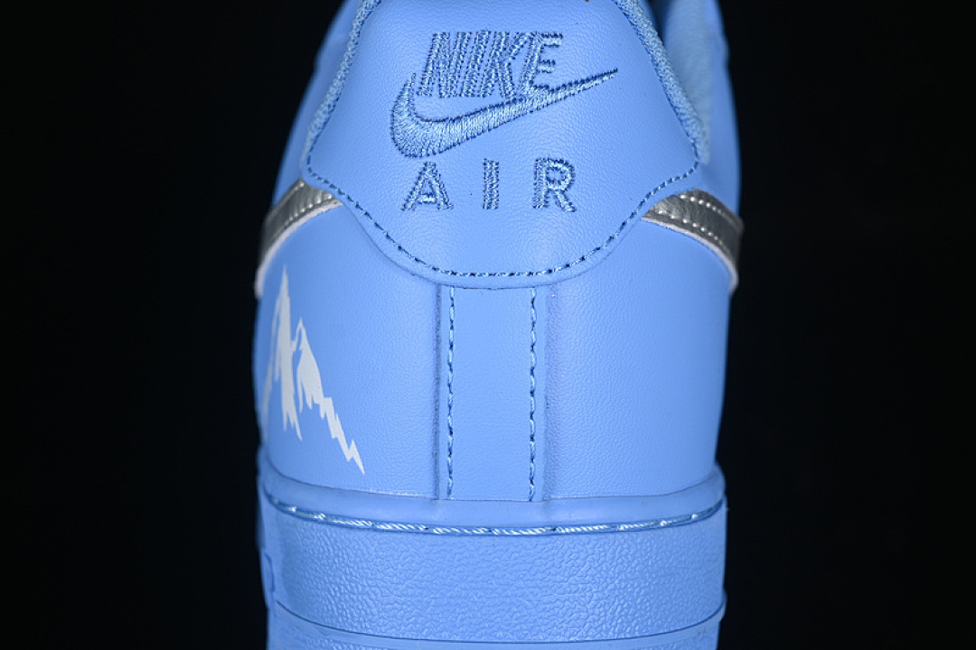 Nike [ZH0316-070]-[AIR FORCE 1 07 LOW WHITE/BLUE/SILVER]-[WOMAN:36-39]-[MAN:40-45] - Image 7