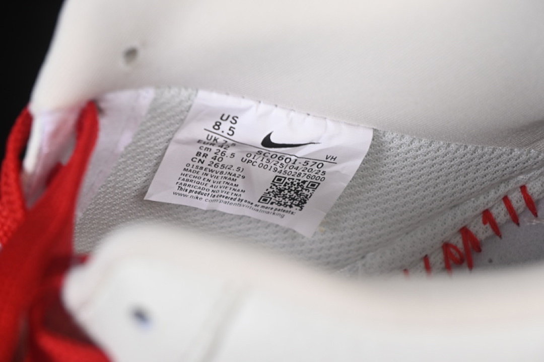Nike [SC0601-570]-[AIR FORCE 1 07 LOW WHITE/RED]-[WOMAN:36-39]-[MAN:40-45] - Image 5