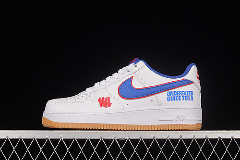 Nike Nike UNDEFEATED X AIR FORCE 1 LOW 5 ON IT WHITE/BLUE/WHITE · DM8461-100, photo 1