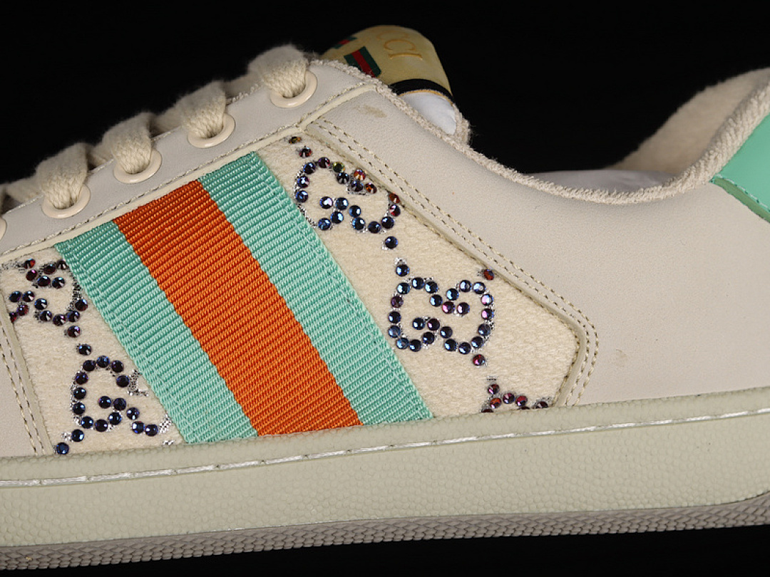 Gucci [9Y9209666]-[GU*CCI SCREENER SNEAKERS LIGHT GREY/GREEN/RED]-[WOMAN:35-40] - Image 8