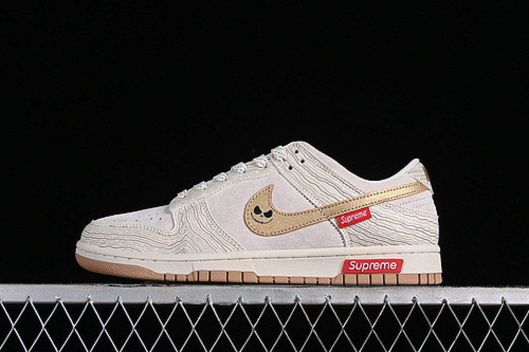 Supreme [XD6188-035]-[SUPREME X SB DUNK LOW WHITE/GREY/GOLD]-[WOMAN:36-39]-[MAN:40-45], photo 1