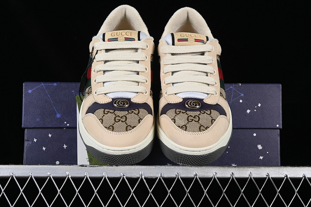 Gucci [9Y9209443]-[GU*CCI DISTRESSED SCREENER SNEAKER RED/GREEN/BROWN/BLACK]-[UNISEX:35-44] - Image 14
