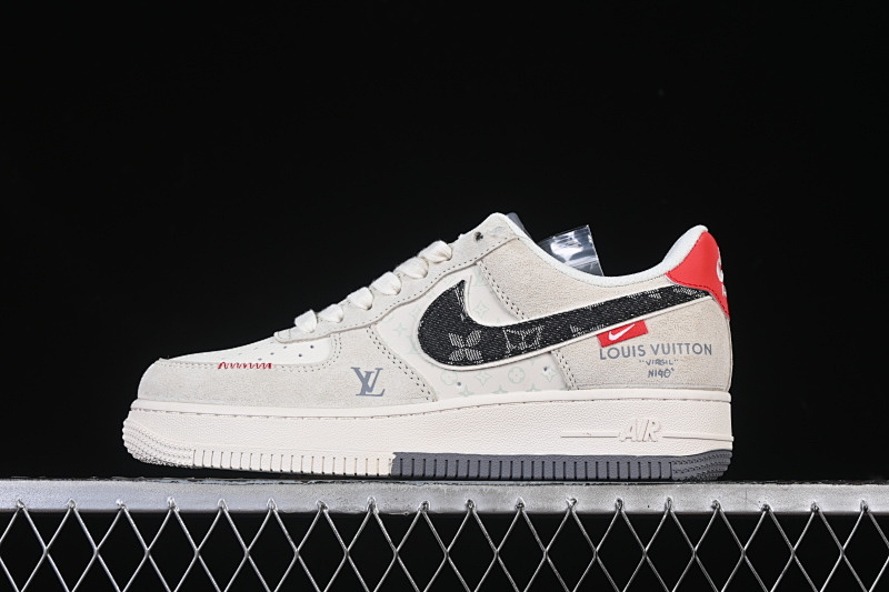 Nike Nike AIR FORCE 1 07 LOW LV WHITE/GREY/RED · MZ9588-806, photo 1