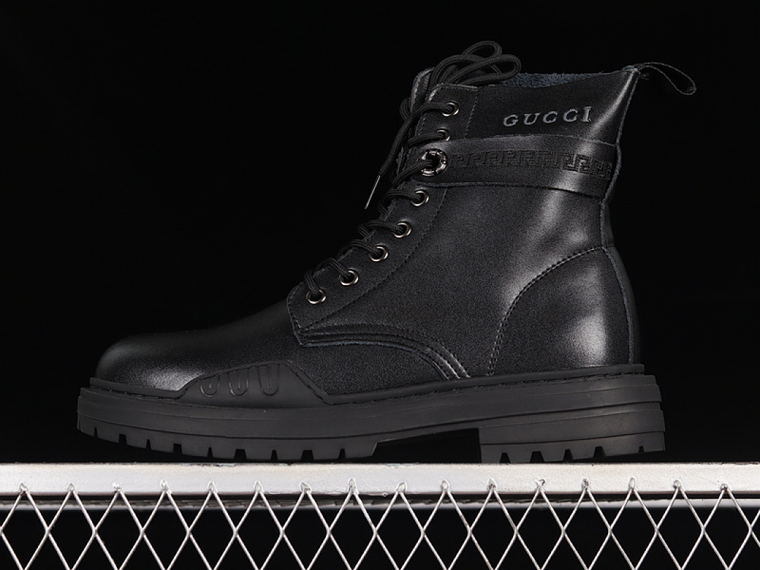 Gucci Gucci [ FASHION TREND MARTIN BOOTS BLACK/BLACK/BLACK]-[MAN:39-43], photo 1