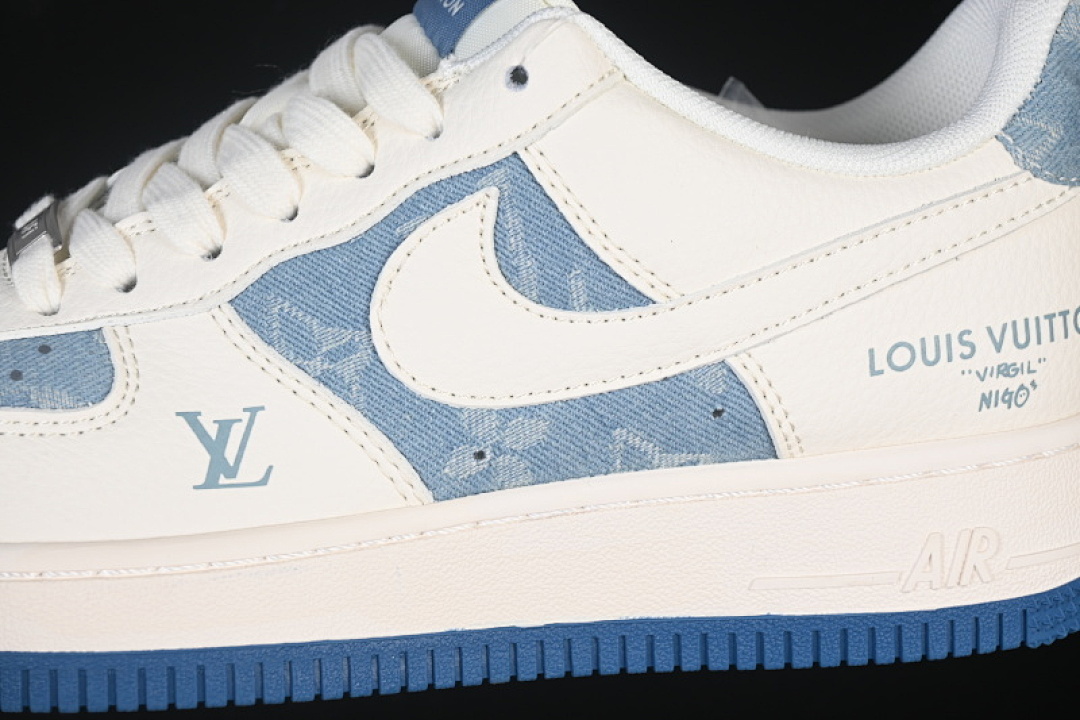 Nike [XD2588-606]-[AIR FORCE 1 07 LOW CASUAL SNEAKERS NAVY BLUE/WHITE]-[WOMAN:36-39]-[MAN:40-45] - Image 7