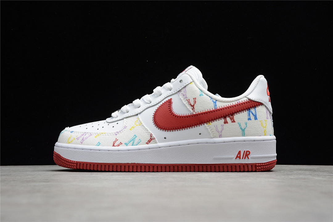 Nike [315122-443]-[AIR FORCE 1 LOW 07 WHITE/RED/MULTI-COLOR]-[WOMAN:36-39]-[MAN:40-45], photo 1