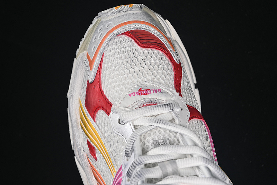 Balenciaga [W3RMU9756]-[BA*LEN*CIAGA RUNNER KITH FOUR.COLOR 7.0 WHITE/PINK/ORANGE]-[UNIUSEX:35-46] - Image 8