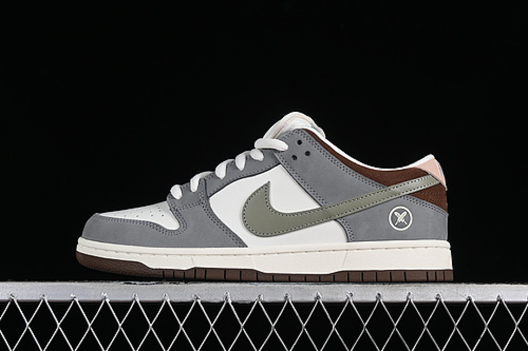 Unbranded [FQ1180-001]-[YUTO HORIGOME X DUNK LOW SB WHITE/GREY/GREEN/BROWN]-[WOMAN:36-39]-[MAN:40-47.5], photo 1