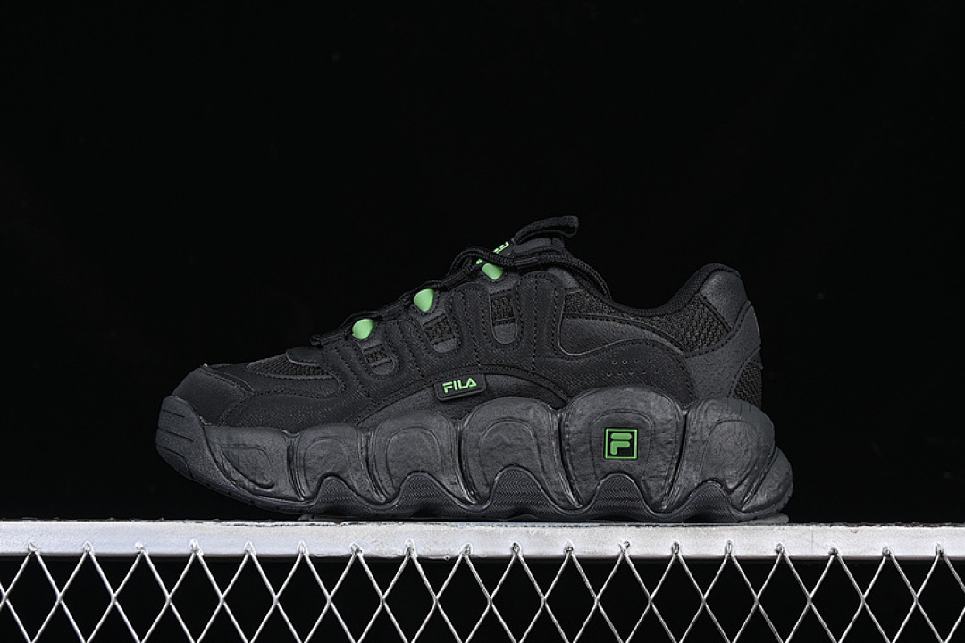 Fila [F52W432103FBK]-[FILA OFFICIAL BREATHABLE CAT S PAW SHOES BLACK/GREEN]-[WOMAN:35-40], photo 1
