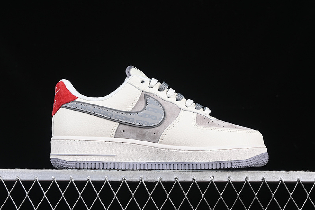Nike [DM6688-049]-[AIR FORCE 1 07 LOW CDG WHITE/GREY/RED]-[WOMAN:36-39]-[MAN:40-45] - Image 16