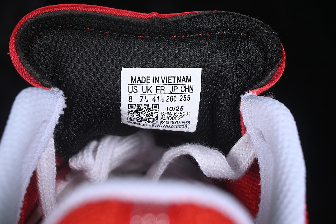 Adidas [JQ0021]-[PR SFTM LOW TOP CASUAL LIFE SHOES RED/WHITE/BLACK]-[WOMAN:36-39]-[MAN:40-45] - Image 5