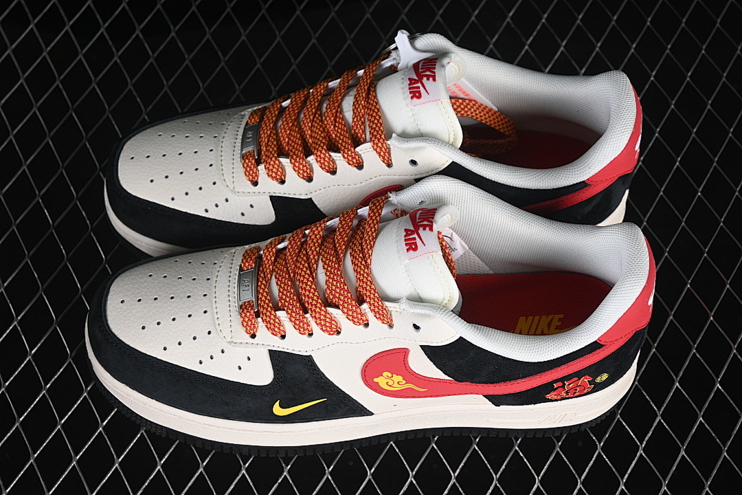 Nike [MZ9588-835]-[AIR FORCE 1 07 LOW CASUAL SNEAKERS WHITE/BLACK/RED]-[WOMAN:36-39]-[MAN:40-45] - Image 11