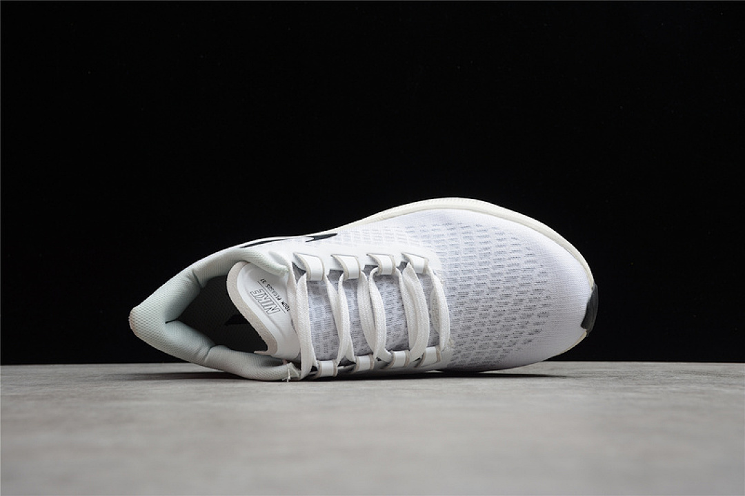 Nike [BQ9646-100]-[AIR ZOOM PEGASUS 37 WHITE/PURE PLATINUM/BLACK]-[WOMAN:36-39]-[MAN:40-45] - Image 4