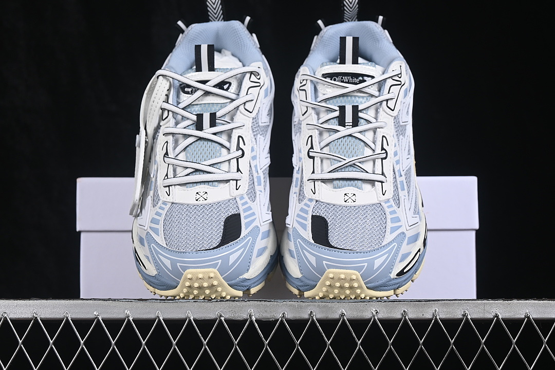 Unbranded [VIRGIL ABLOH CO BRANDED RETRO RUNNING SHOES LIGHT BLUE/WHITE]-[WOMAN:36-39]-[MAN:40-47] - Image 12