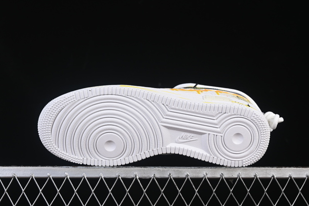 Nike [420-520]-[AIR FORCE 1 07 LOW CASUAL SNEAKERS WHITE/ORANGE/YELLOW]-[WOMAN:36-39]-[MAN:40-45] - Image 14