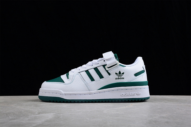 FORUM 84 LOW SHOES CLOUD WHITE/COLLEGIATE GREEN/CLOUD WHITE · GY8556, photo 1