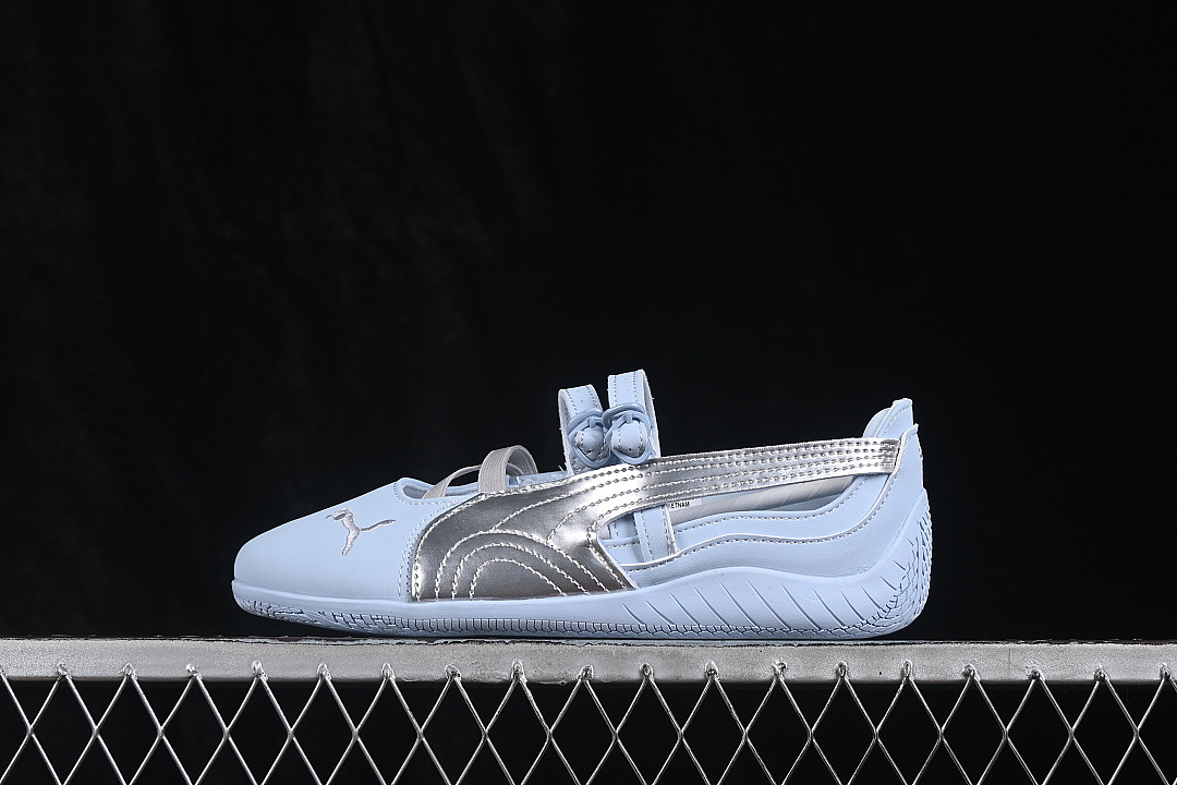 SPEEDCAT BALLET METALLIC WNS CASUAL SHOES SILVER/BLUE · 408103-01, photo 1