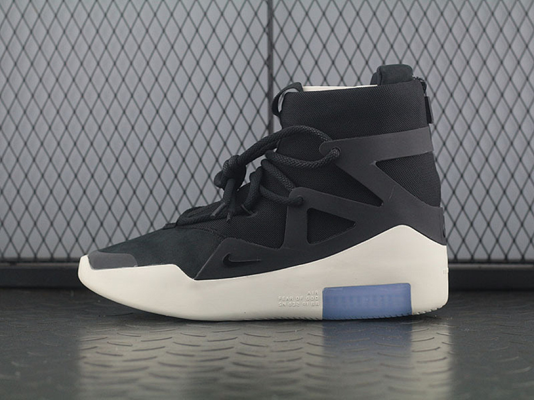 Fear of God AIR Fear of God 1 BLACK/WHITE/BLUE · AR4237-001, photo 1