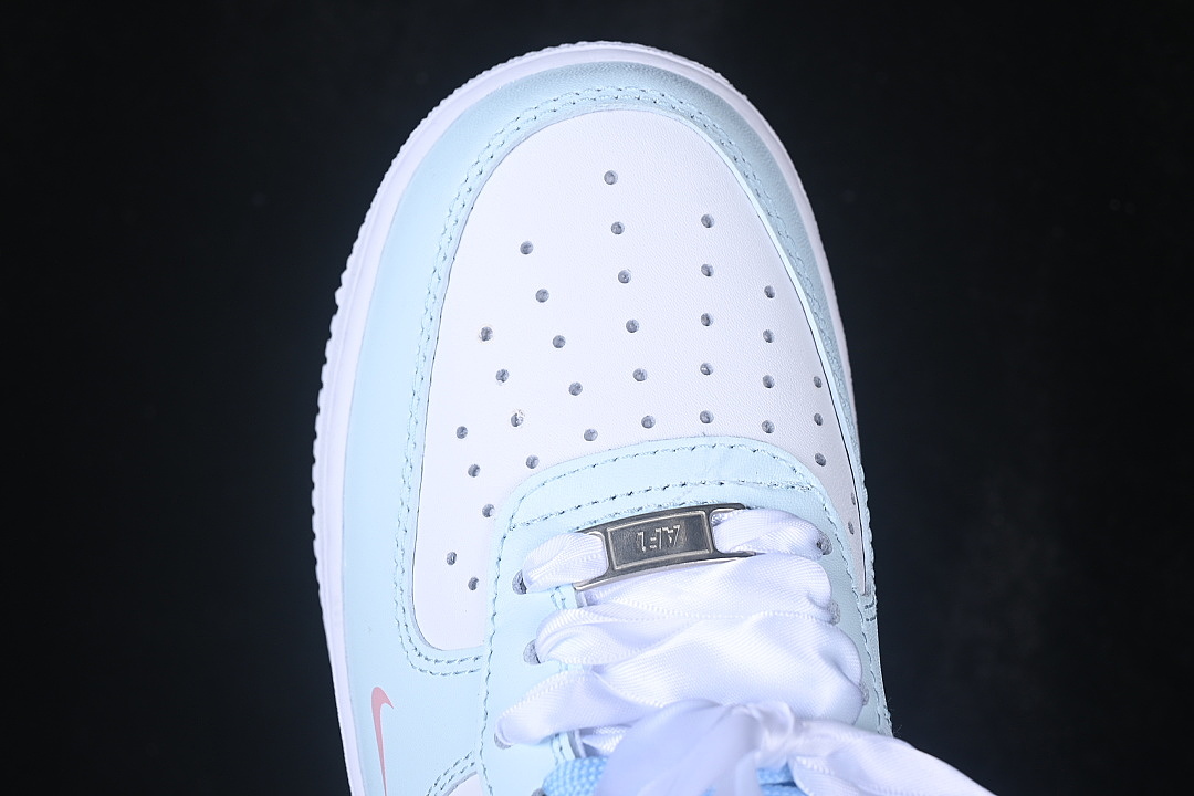 Nike [DH2920-111]-[AIR FORCE 1 07 LOW CASUAL SNEAKERS BLUE/PINK]-[WOMAN:36-39]-[MAN:40-45] - Image 9