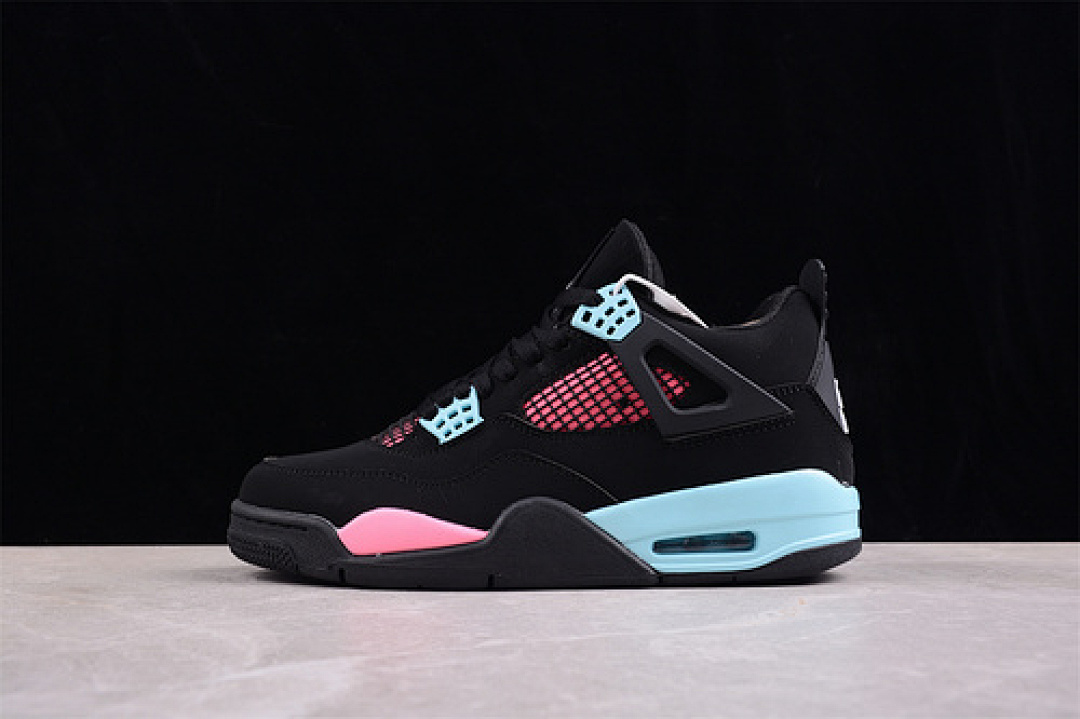 Jordan AIR Jordan 4 RETROCANYON PURPLE BLACK/BLUE/PINK · AQ9129-004, photo 1