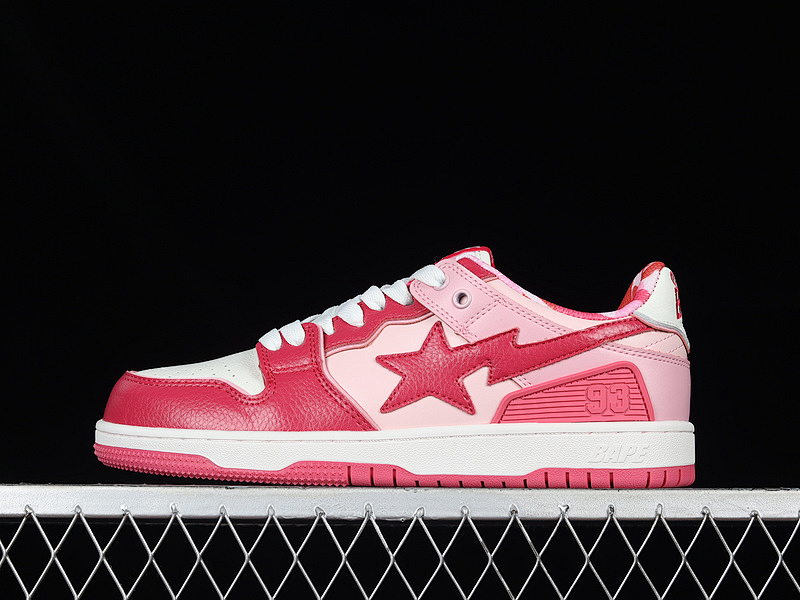 Bape HUMAN MADE Bape STA SK8 TO NIGO FASHION PINK/WHITE · 1L30191006, photo 1