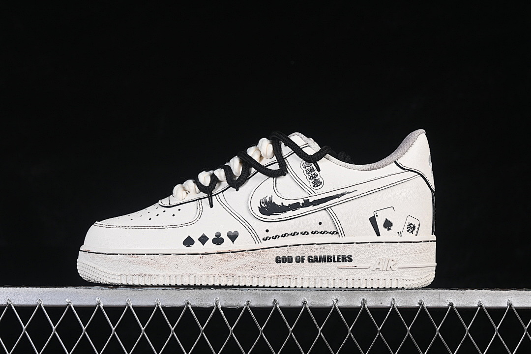 Nike [315122-313]-[AIR FORCE 1 07 LOW WHITE/BLACK/WHITE]-[WOMAN:36-39]-[MAN:40-45] - Image 2