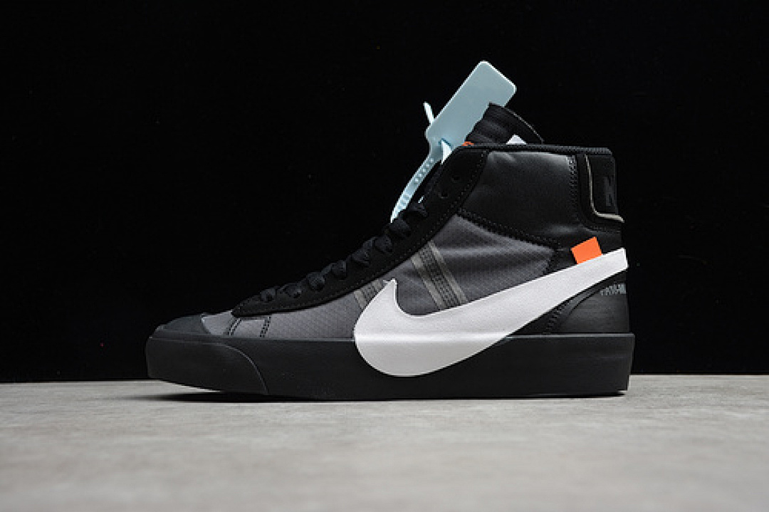 Off-White [AA3832-001]-[OW X BLAZER MID WOLF GREY/PURE PLATINUM-BLACK-COOL GREY]-[UNISEX:36-46], photo 1