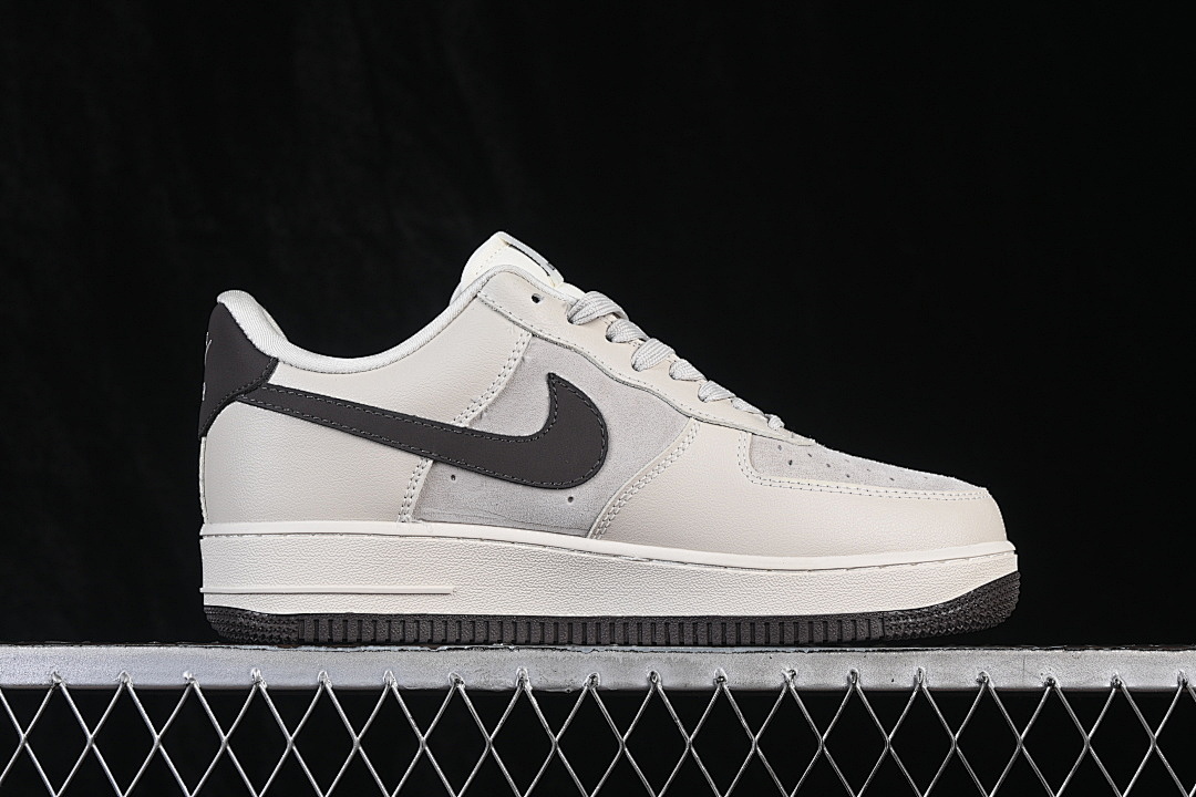 Nike [DN1688-816]-[AIR FORCE 1 07 LOW CASUAL SNEAKERS WHITE/GREY]-[WOMAN:36-39]-[MAN:40-45] - Image 16