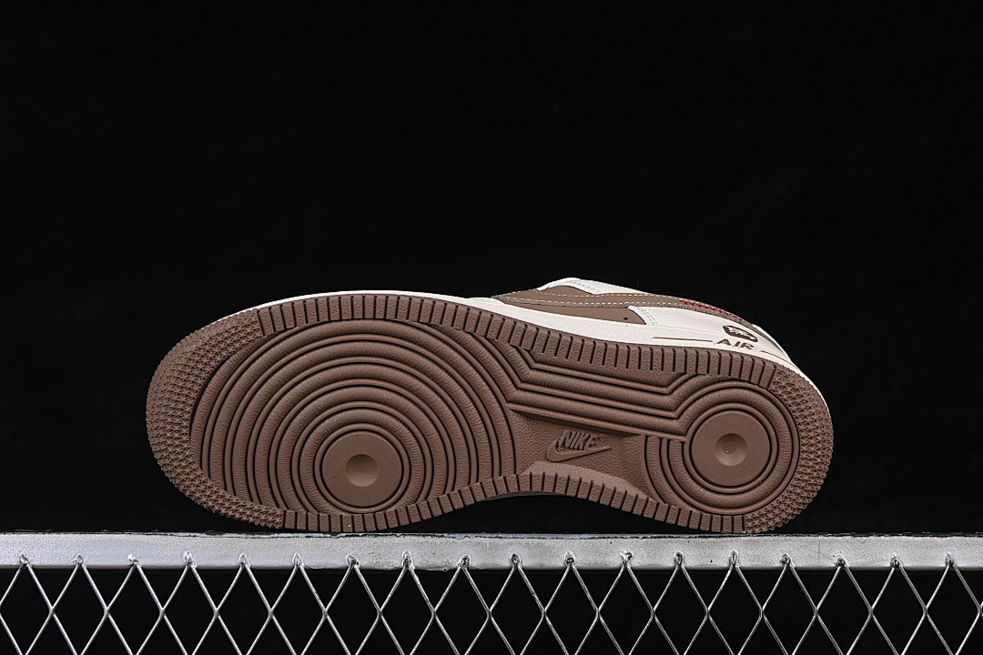 Nike [XD0028-017]-[AIR FORCE 1 07 LOW CASUAL SNEAKERS WHITE/BROWN]-[WOMAN:36-39]-[MAN:40-45] - Image 15