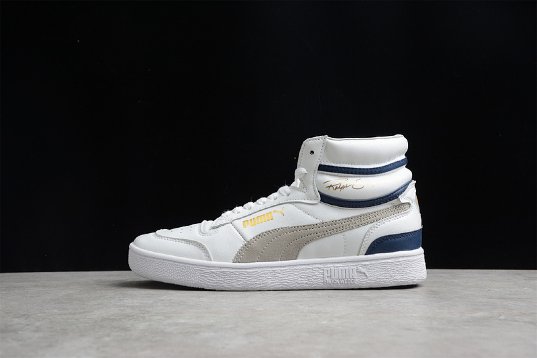 Puma [374847-17]-[PU*MA RALPH SAMPSON MID OG WHITE/NAVY BLUE/GOLD]-[MAN:40-44], photo 1