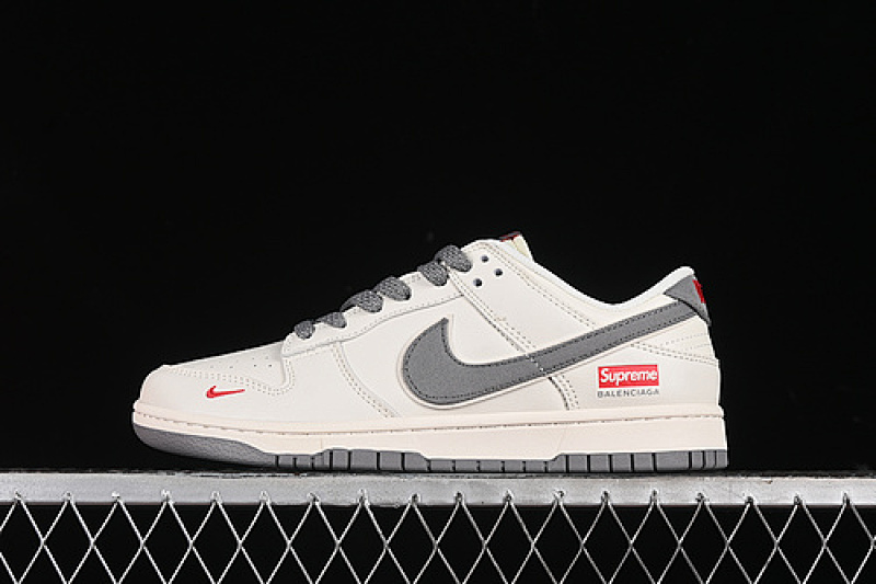 Supreme Nike SB DUNK LOW SUPREME WHITE/BEIGE GREY · XX2025-108, photo 1