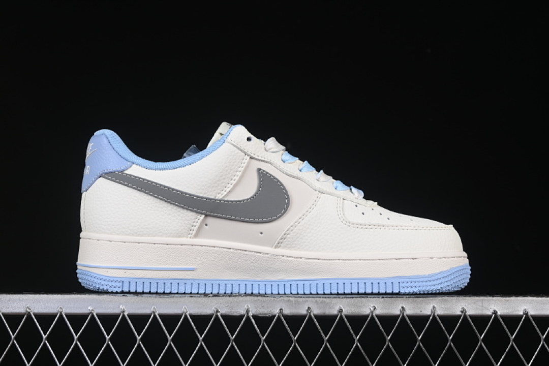 Nike [QW5606-269]-[AIR FORCE 1 07 LOW WHITE/GREY/BLUE]-[WOMAN:36-39]-[MAN:40-45] - Image 16