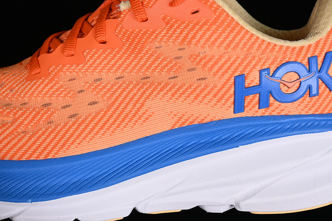On Running [1132210 VOIM]-[HOKA CLIFTON 9 WIDE WHITE/BLUE/ORANGE]-[MAN:39-45] - Image 8