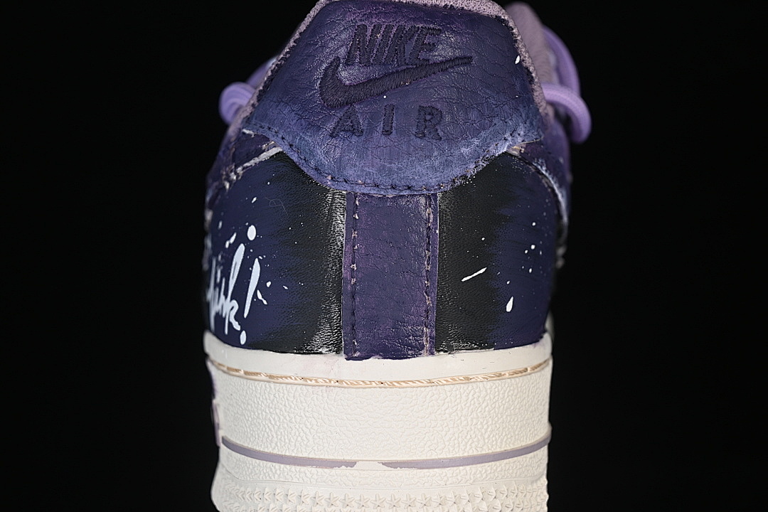 Nike [FJ7740-190]-[AIR FORCE 1 07 LOW CASUAL SNEAKERS WHITE/PURPLE/BLACK]-[WOMAN:36-39]-[MAN:40-45] - Image 7