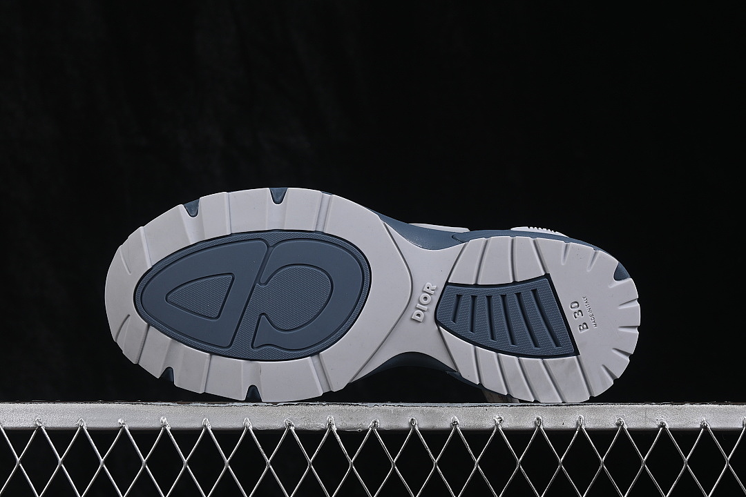 Dior [3SN342ABFH052]-[LOW-TOP CASUAL LIFESTYLE SHOES BLUE/GREY/WHITE]-[WOMAN:38-39]-[MAN:40-47] - Image 15