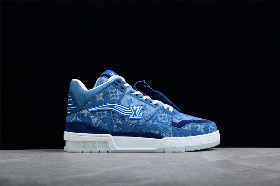 Louis Vuitton [L*V TRAINER 21SS SNEAKERS DARK BLUE/DARK BLUE/WHITE]-[MAN:39-45] - Image 18