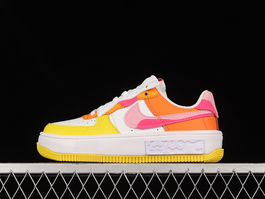 Nike [DX2675-100]-[AIR FORCE 1 FONTANKA SUNRISE SUMMIT WHITE/SOLAR FLARE/MEDIUM SOFT (PINK]), photo 1