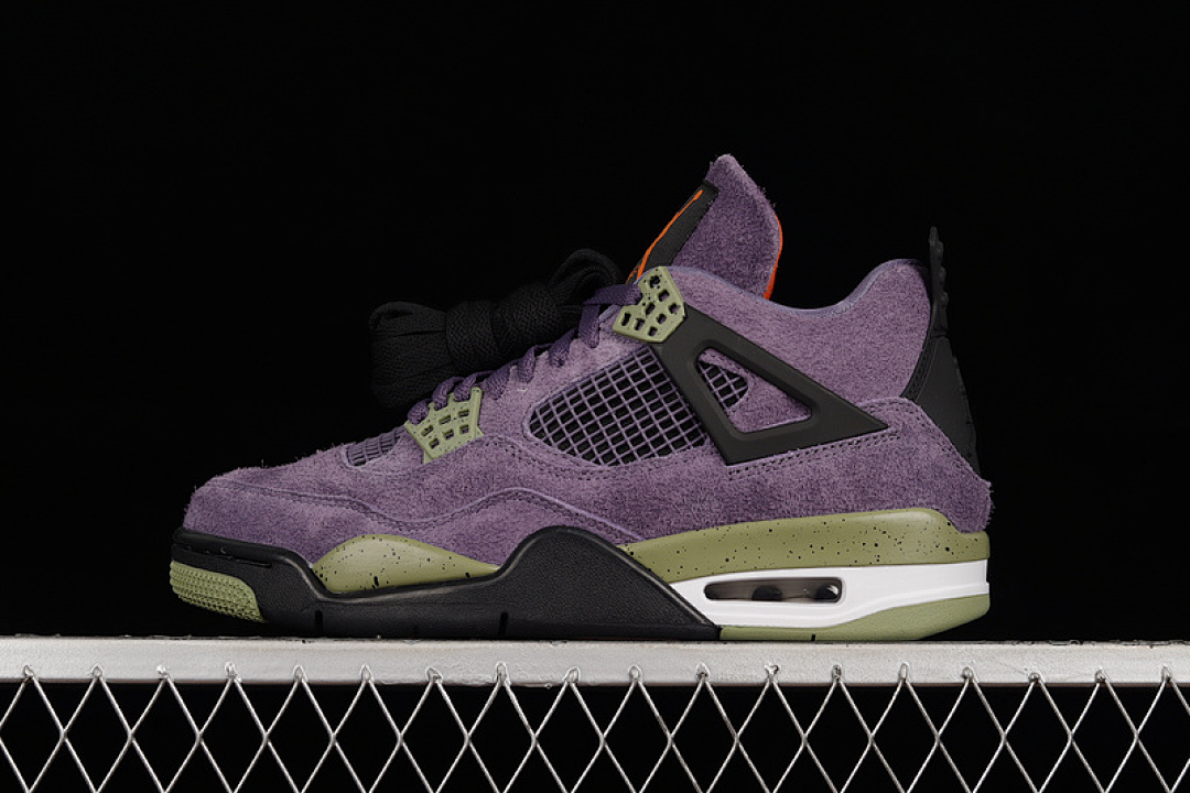 Jordan [AQ9129-500]-[AIR JORDAN 4 RETRO CANYON PURPLE/ANTHRACITE/ALLIGATOR/SAFETY (ORANGE]), photo 1