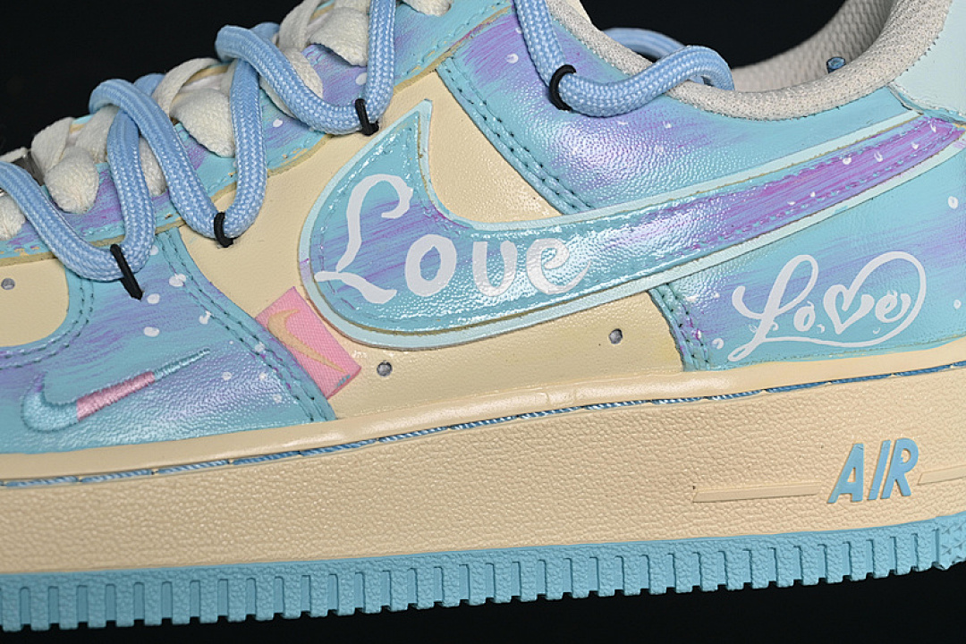 Nike [XL2332-555]-[AIR FORCE 1 07 LOW SWEET DREAM OF SEA SALT BLUE/BEIGE]-[WOMAN:36-39]-[MAN:40-45] - Image 8