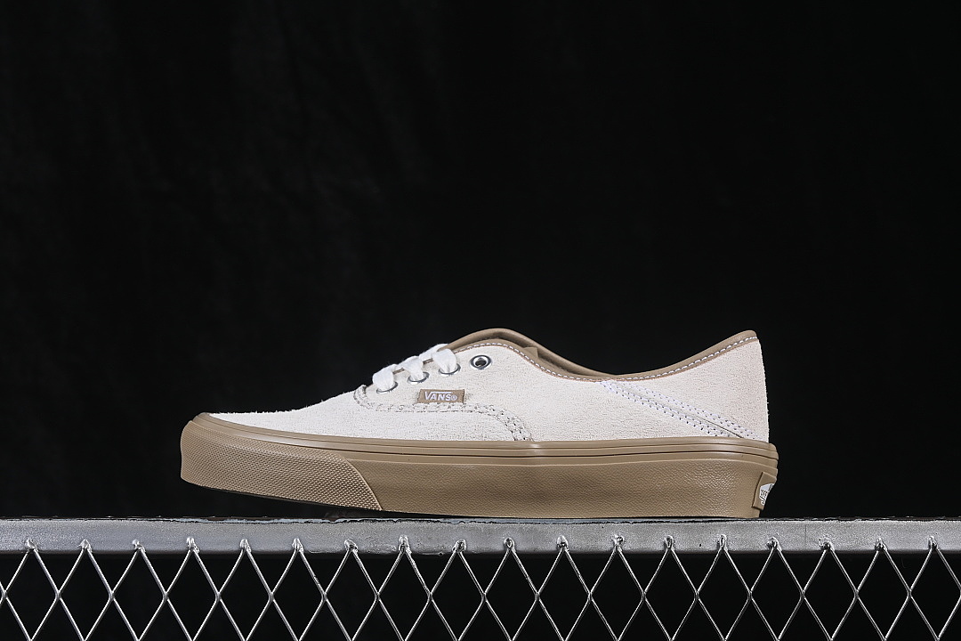 AUTHENTIC KICKDOWN 2.0 CASUAL SKATE SHOES WHITE/BROWN · VN000EETCCZ, photo 1