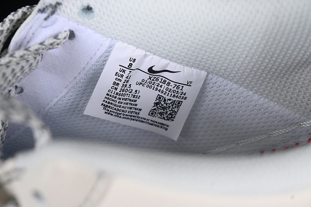 Nike [XZ6188-761]-[AIR FORCE 1 07 LOW WHITE/GREY/BLUE/BLACK]-[WOMAN:36-39]-[MAN:40-45] - Image 6