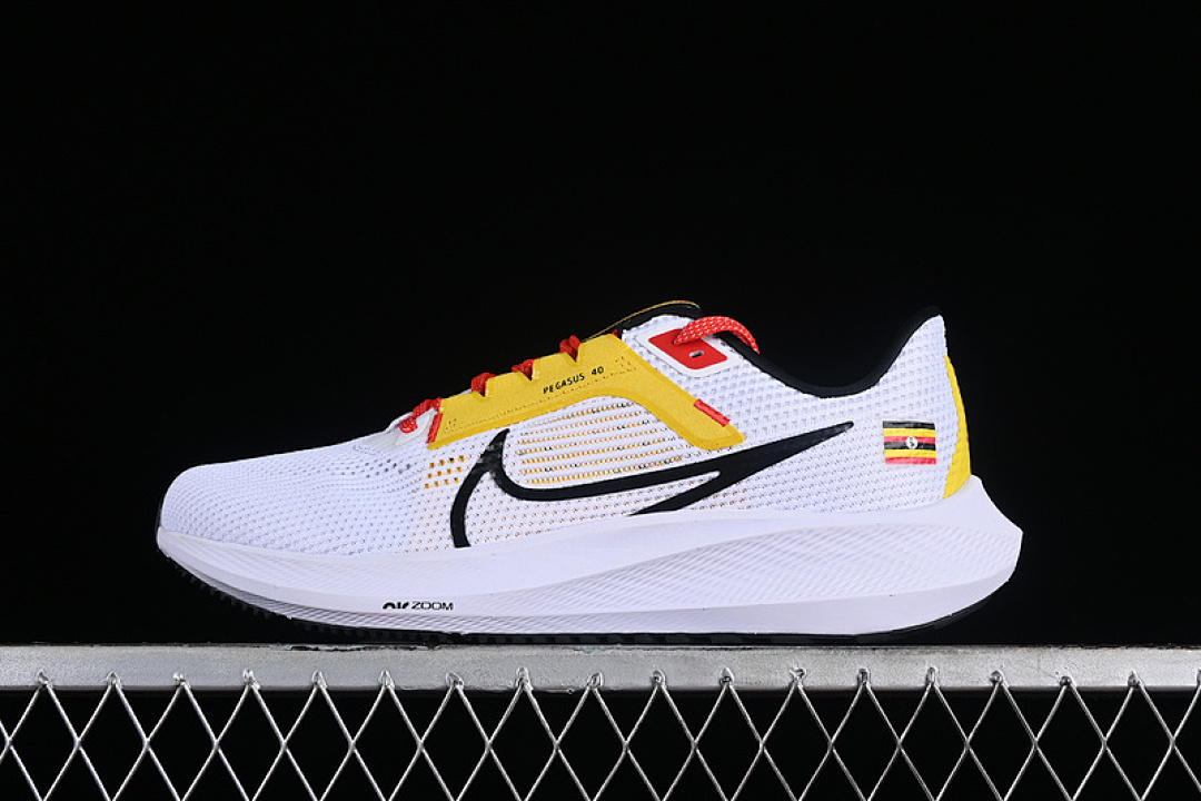 Nike [FN0025-100]-[AIR ZOOM PEGASUS 40 WHITE/BLACK/YELLOW/RED]-[WOMAN:36-39]-[MAN:40-46] - Image 2