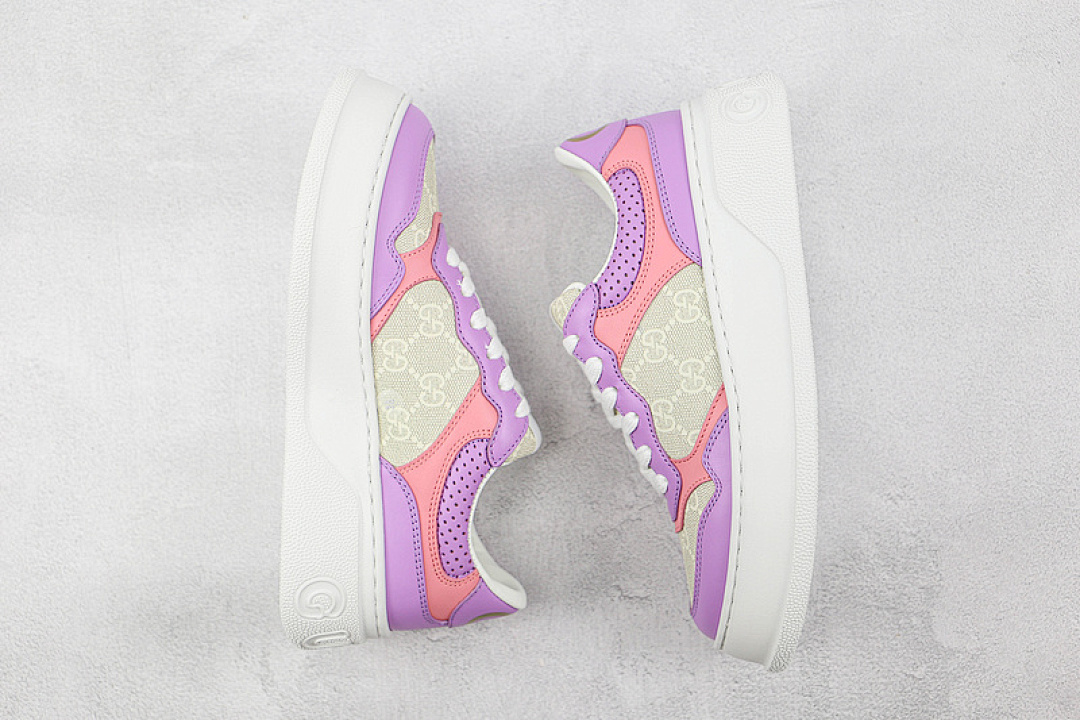 Chanel [GU*CCI SCREENER GG HIGH-TOP SNEAKER PURPLE/PINK/WHITE]-[WOMAN:35-39]-[MAN:40-44] - Image 2