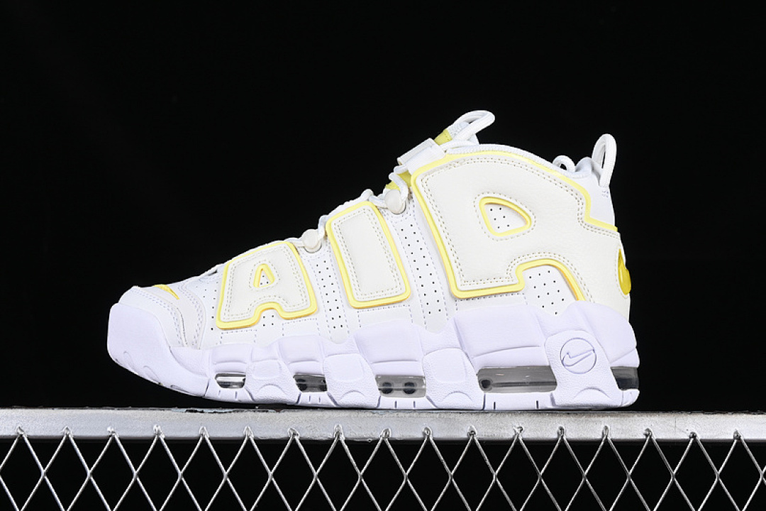 Nike [DM3035-100]-[AIR MORE UPTEMPO 96 QS WHITE/YELLOW]-[WOMAN:36-39]-[MAN:40-46], photo 1