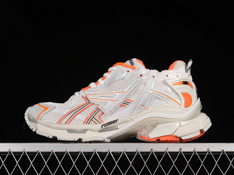 WOMAN:35-39 · ZG BA*LEN*CIAGA 7.0 21SS SNEAKERS WHITE/ORANGE/BLACK, photo 1